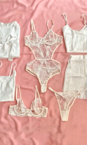 7 Parça Ekru Bride Dev Kombin