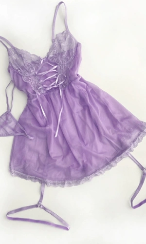 Bacak Aksesuarlı Babydoll