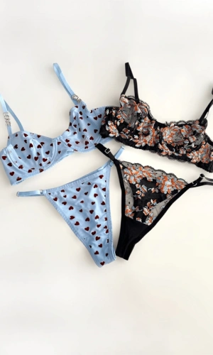 Balenli 2li Avantaj Paket 4 Parça Dantelli Desteksiz Sütyen Takım (Gizli Gönderi)