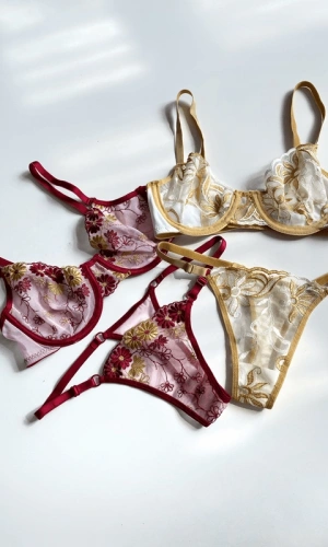 Balenli 2li Avantaj Paket 4 Parça Dantelli Desteksiz Sütyen Takım (Gizli Gönderi)