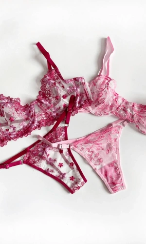 Balenli 2li Avantaj Paket 4 Parça Dantelli Desteksiz Sütyen Takım (Gizli Gönderi)