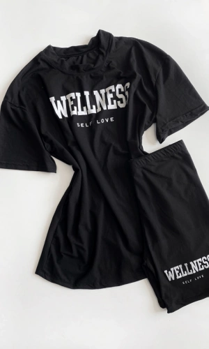 Baskılı Şortlu Takım