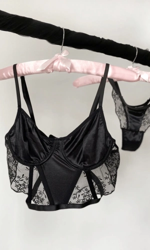 Brode Detailed Bustier Set