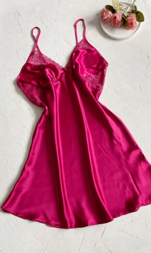 Büyük Beden Saten Gecelik