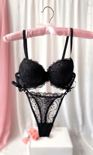 Çiçekli Destekli Sütyen Takım