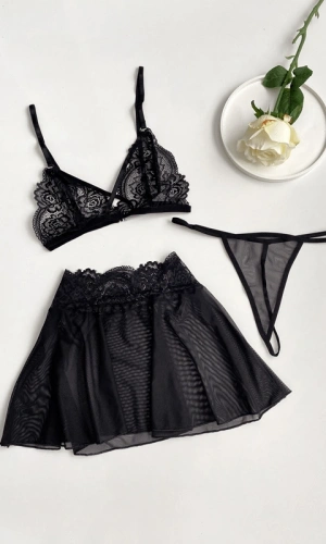 Etekli Sütyen Takım