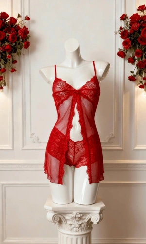 File ve Dantel Detaylı Gecelik-GC1781