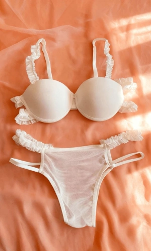 Fırfırlı Destekli Sütyen Takım