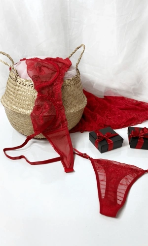 İşlemeli Sütyen Takım