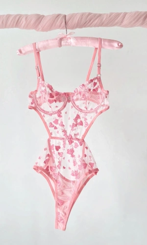 Heart Detailed Bodysuit