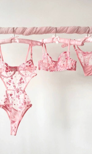 Heart Body & Bra Set Combination