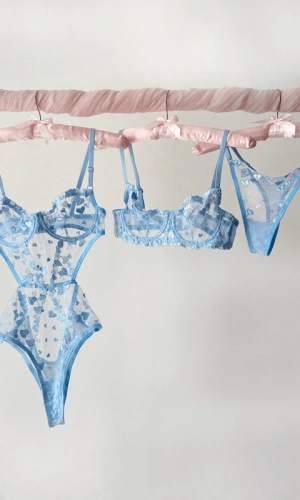 Heart Body & Bra Set Combination