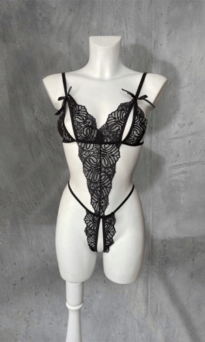Özel Bölgesi Açık Bodysuit