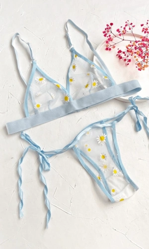 Daisy Printed Bra Set