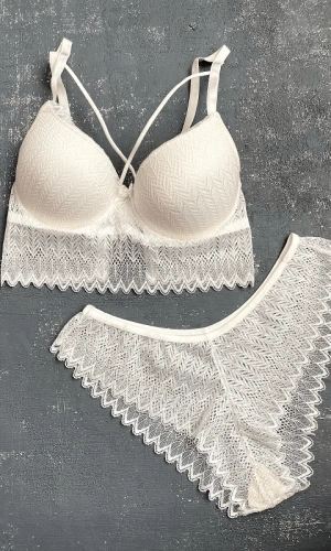 Push Up Rope Detailed Bralet Set