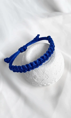 Saks Makrome Örgü Bileklik