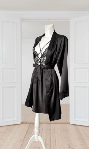 Saten Gecelik Sabahlık Takım