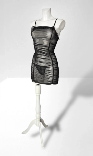 Tül Fırfır Detaylı Gecelik