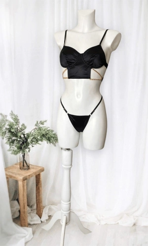 Side Chain Bustier Set
