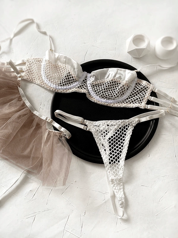 Mesh Garter Set