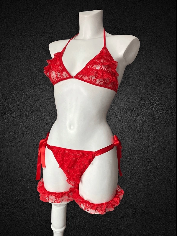 Frill Detailed Bra Set