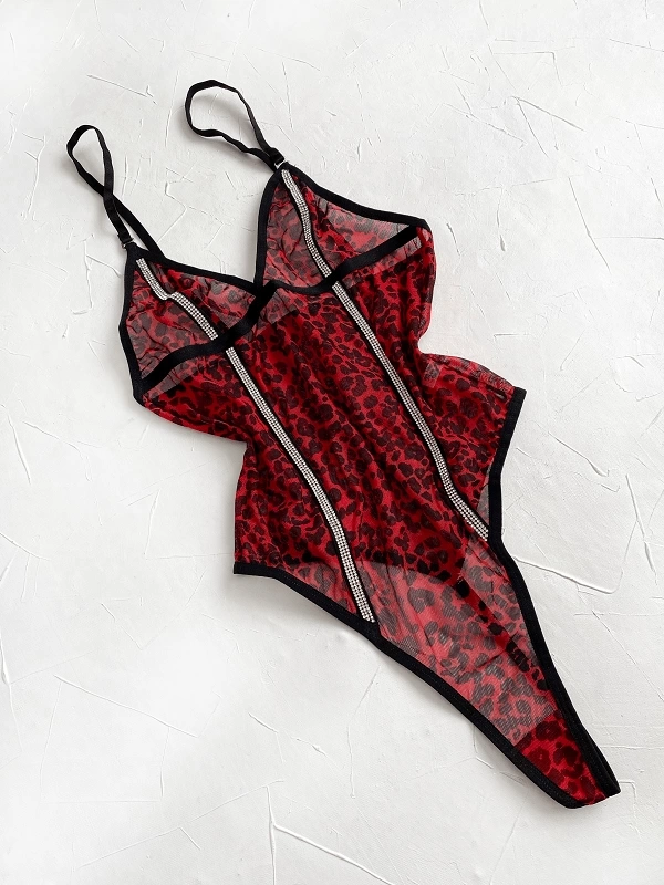 Red Leopard Bodysuit