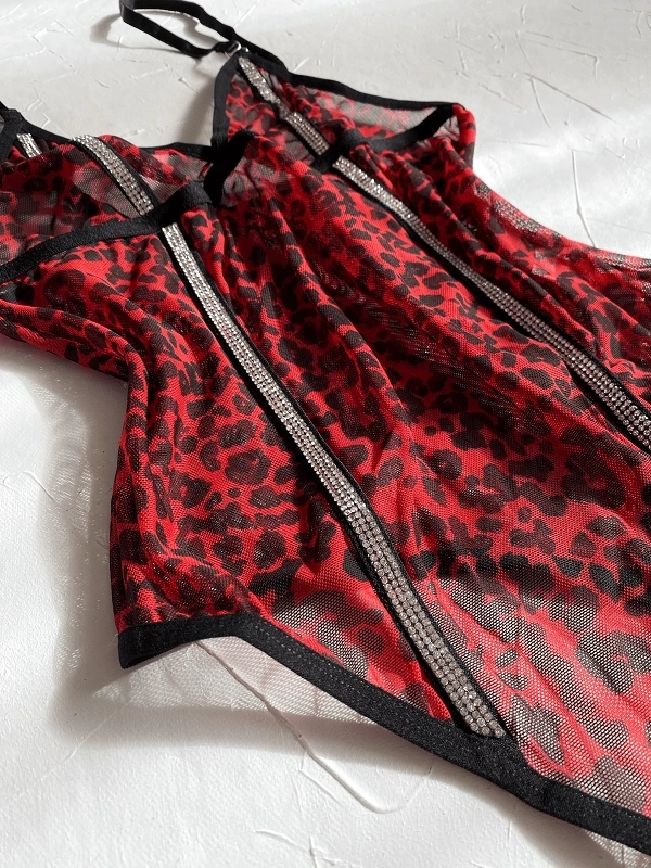 Red Leopard Bodysuit