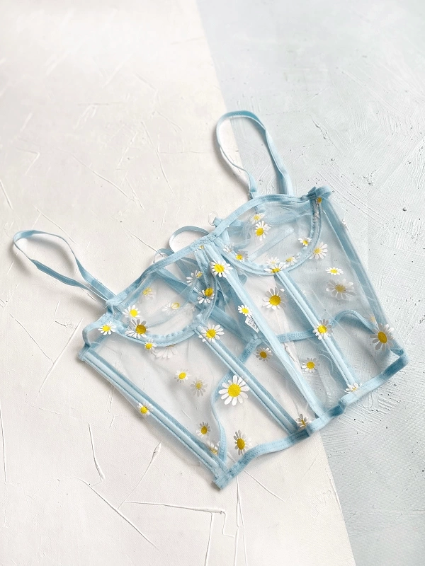 Daisy Printed Bustier