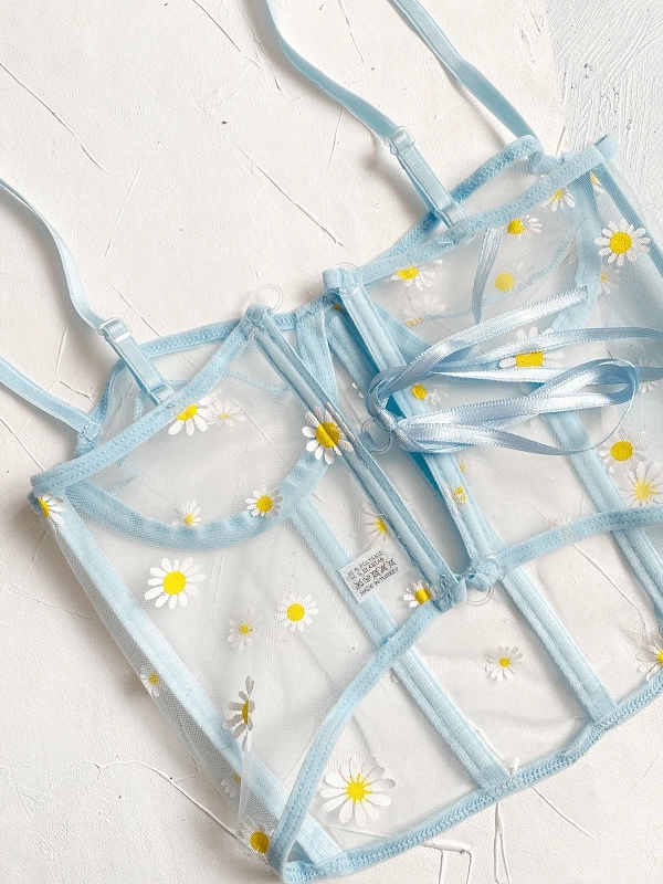 Daisy Printed Bustier