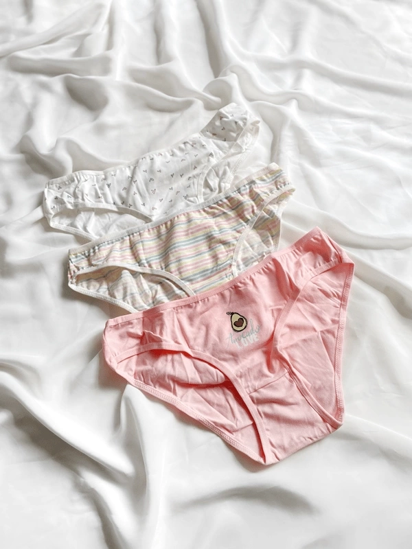 3lü Pamuklu Slip