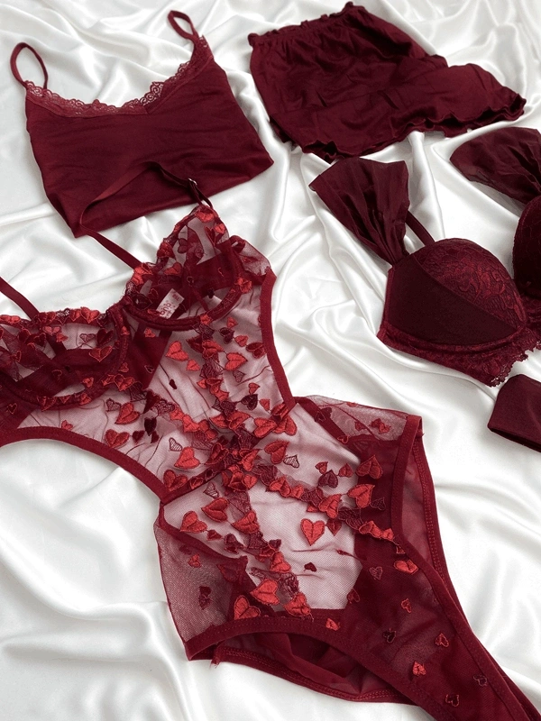 Bordo 5 Parça Dev Kombin