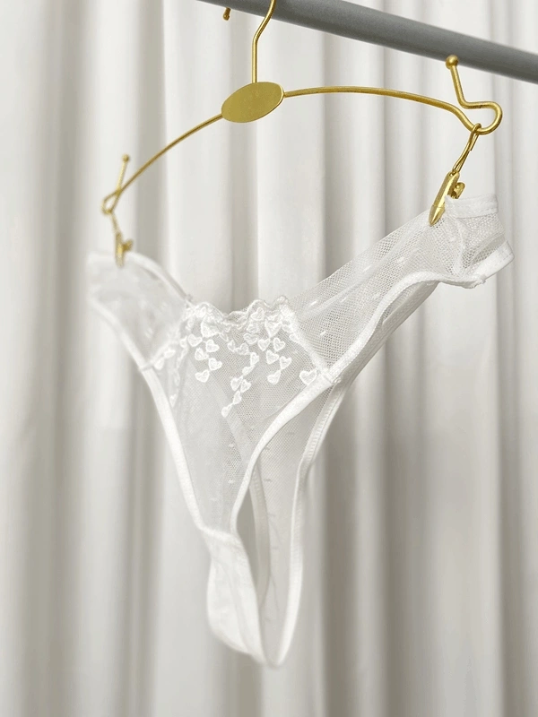 Beyaz Zincir ve Dantel Detaylı Korseli Sütyen Takım