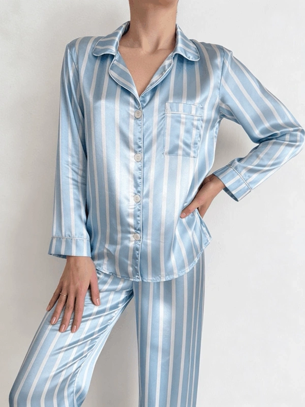 Çizgili Pijama Takımı