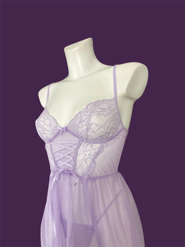Bacak Aksesuarlı Babydoll