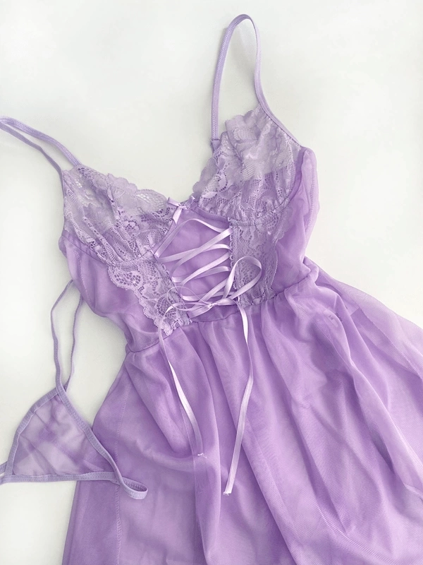 Bacak Aksesuarlı Babydoll