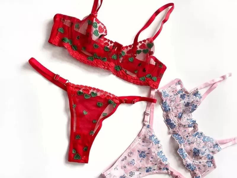 Balenli 2li Avantaj Paket 4 Parça Dantelli Desteksiz Sütyen Takım (Gizli Gönderi)