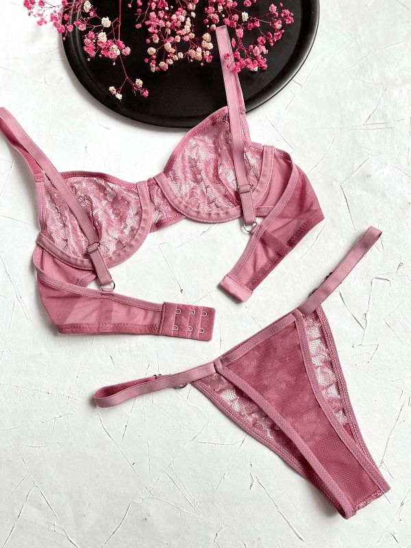 Underwire Lace Bra Set