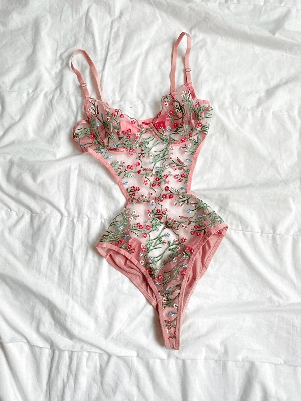 Floral Detailed Bodysuit