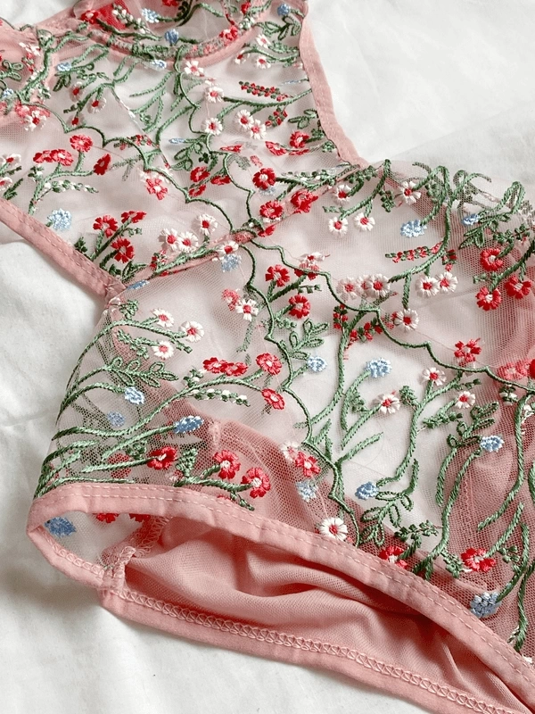 Floral Detailed Bodysuit