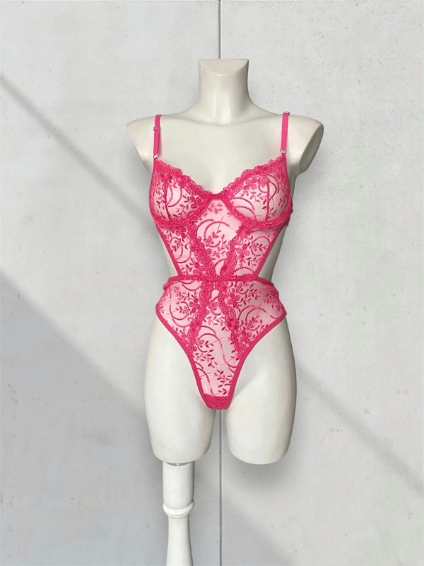 Çiçek Detaylı Bodysuit