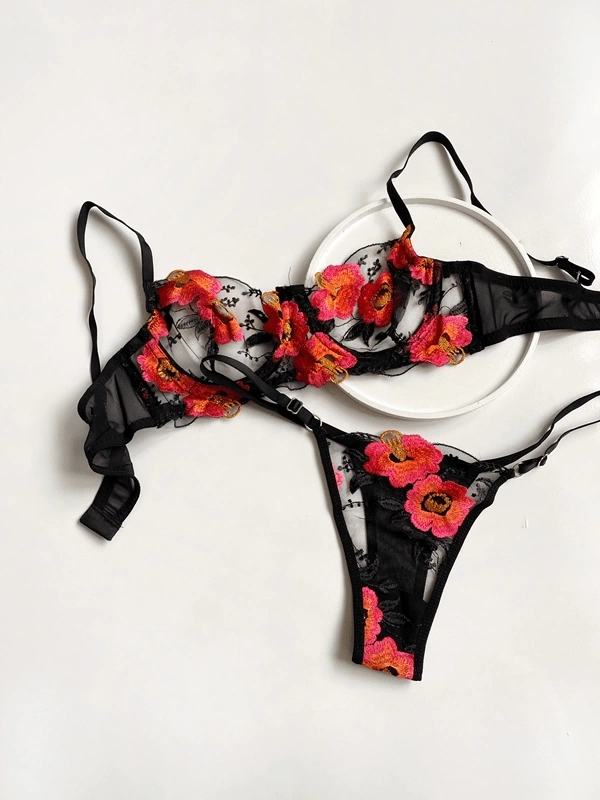 Floral Bra Set