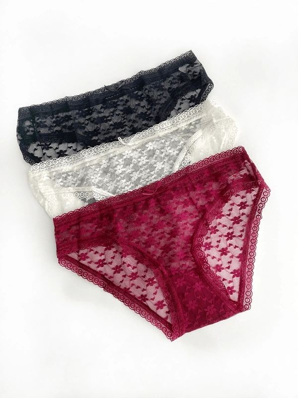 Dantel 3lü Pamuklu Slip