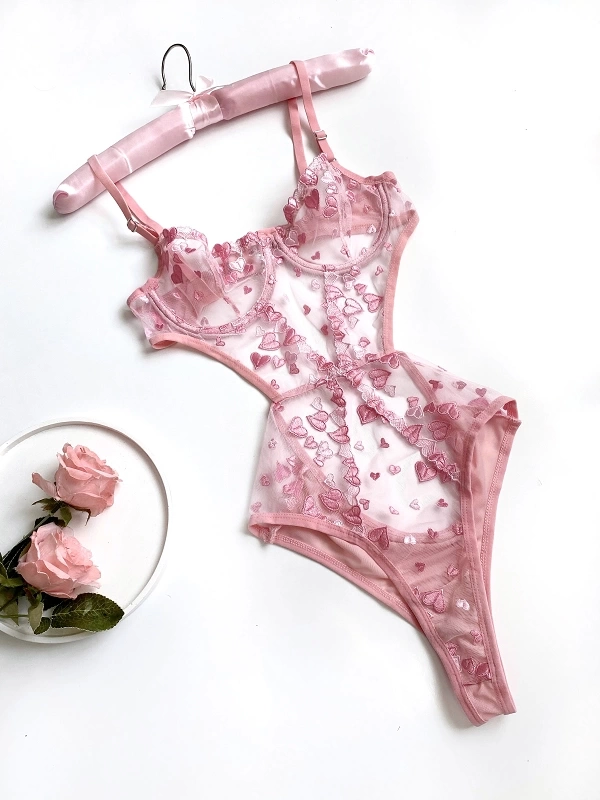 Heart Detailed Bodysuit