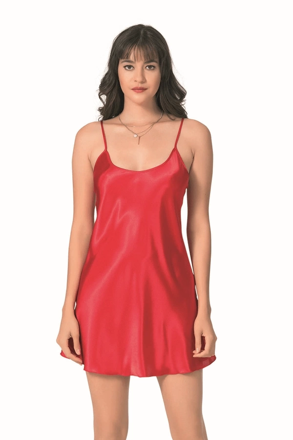 Red Satin Nightgown