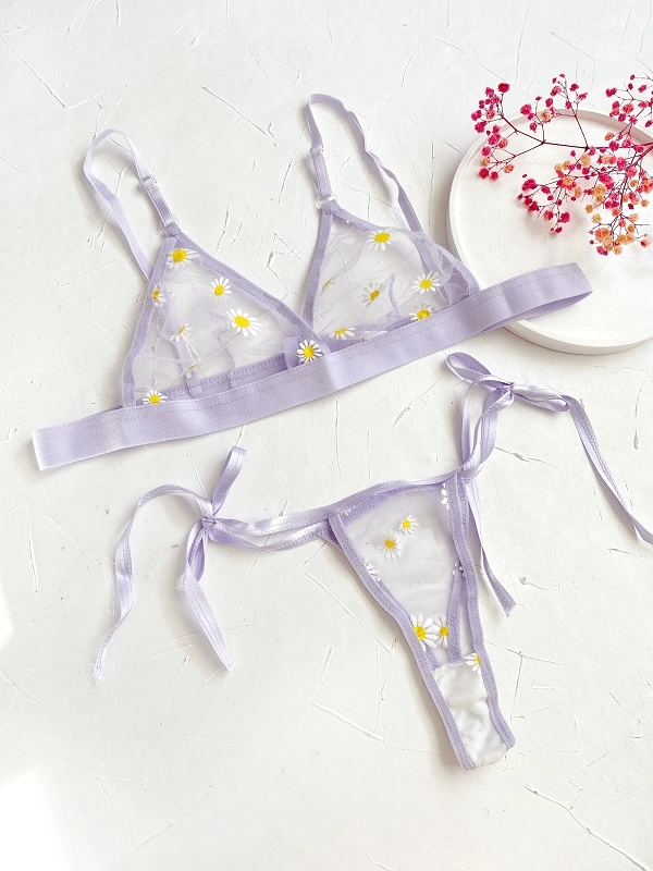 Daisy Printed Bra Set