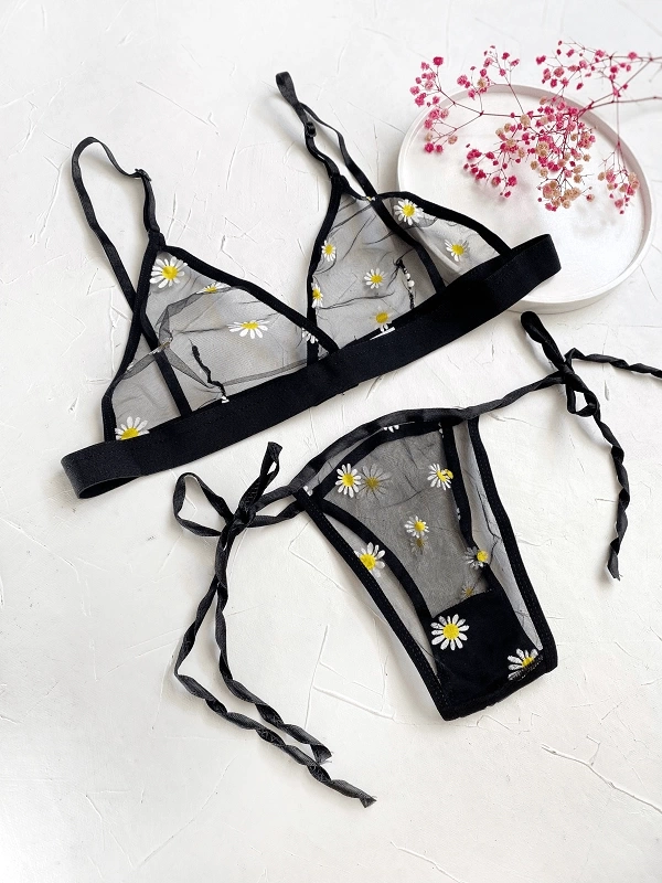 Daisy Printed Bra Set