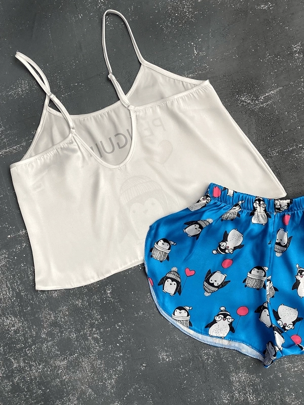 Penguin Shorts Set