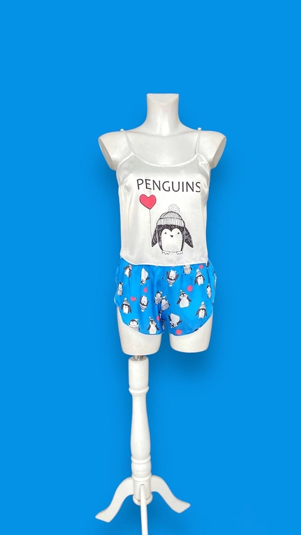 Penguin Shorts Set