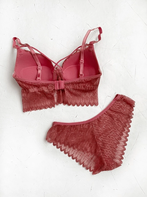 Push Up Rope Detailed Bralet Set