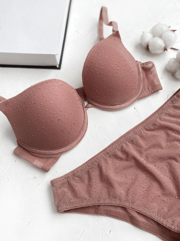 Stone Print Bra Set